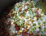 A picture of step 4 of Pancharatan rice.