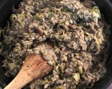 A picture of step 11 of Simple mushroom and leek risotto.