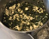 Foto del paso 3 de la receta: Quiche pollo espinaca en masa harina de linaza