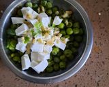 A picture of step 2 of Moong Dal Chilla.