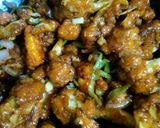 A picture of step 7 of Gobhi Manchurian.