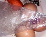 A picture of step 1 of Hatch Deviled Egg Chicks.