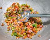 A picture of step 3 of Sprouts wrap.