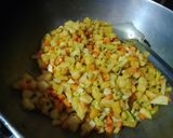 A picture of step 2 of Sooji litti.