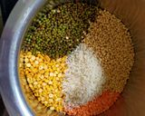 A picture of step 1 of Mixed Daal Vada.