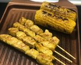 Foto del paso 1 de la receta: Cena saludable! Pincho moruno de pollo, tomatillos con orégano y mazorcas a la parrilla 🌽🌽🌽