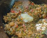 A picture of step 7 of Smoky Brinjal with Spinach (Green Olo Style).