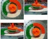 A picture of step 5 of Tricolour yummy makki ka ghaat.