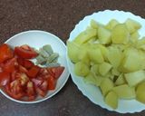 A picture of step 1 of Ginger, Garlic Flavour Dry Aloo.