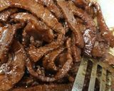 A picture of step 6 of Sticky pepper Beef Strips.