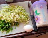 A picture of step 1 of Cabbage pancake.