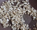 A picture of step 1 of Roasted Dryfruits Chocolates.