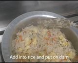 A picture of step 4 of Egg fried rice.