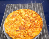 Foto del paso 12 de la receta: Tortilla de patatas con calabacín y cebolla (Sin sal)