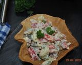A picture of step 12 of Macaroni Salad سالاد ماکارونی.