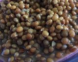 Une image de l'étape 3 de Cailles accompagné de lentilles et pomme de terre rôti au four.