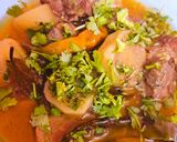 A picture of step 5 of Tinday Gosht (round melon or baby pumpkin).