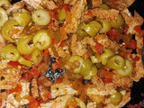 Empanadas vegetarianas de "no pollo", huevo y aceitunas