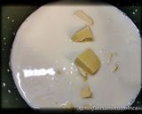 A picture of step 1 of White Chocolate Panna Cotta with Orange Gelée.