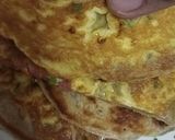 Gambar langkah 4 resipi Paratha Telur.