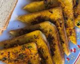 A picture of step 1 of Bread Masala Toast.