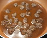 A picture of step 2 of Polynesian Meatballs.