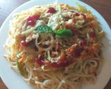 A picture of step 5 of Chicken spaghetti.