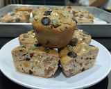 Foto langkah ke 1 dari resep Anabolic Oats Classic Chocolate Chip Muffins|High Protein, Low Calorie, Sugar & Gluten Free.