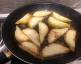 A picture of step 3 of Baked Camembert with Caramelised Onions, Bacon and Pears.