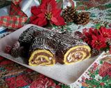 Foto del passaggio 5 della ricetta Tronchetto di Natale al torroncino