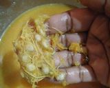 A picture of step 3 of Bel ka Sharbat (wood apple juice).