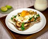 Foto del paso 5 de la receta: 🇺🇸 Así comía Einstein: "HUEVOS CON ESPINACA y CHAMPIÑONES" (Estados Unidos)