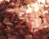 Foto del paso 1 de la receta: Arroz con secreto ibérico macerado en soja, naranja y salsa de ostras con verduritas al Wok