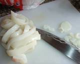 Foto del paso 1 de la receta Arroz negro con anillas de calamares y mayonesa de ajo