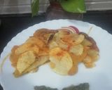 A picture of step 7 of Sliced Potato Chila.