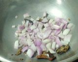 A picture of step 2 of Vengaya Kosamalli (Onion Sambar).