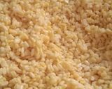 A picture of step 1 of Moong dal halwa.