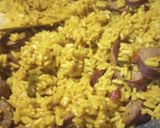 A picture of step 3 of Yellow Rice and Sausage 2023.