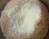 A picture of step 3 of Makhana Barfi.