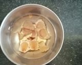 A picture of step 1 of Colacasia gravy(chaama dumpa pulusu).