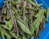Foto langkah ke 1 dari resep Tumis Genjer Tauco Pedas.
