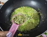 A picture of step 2 of Bajra Methi Bhakhri (Pearl Millet Flour Methi Bhakhri).