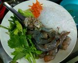 รูปขั้นตอนการทำที่ 2 ของ วุ้นเส้นผัดผงกะหรี่ใส่กุ้งและน้ำพริกเผา