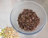 A picture of step 9 of 🍪 Healthy Dark Chocolate Ragi Mixed Nut Cookies 🍪.