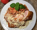 Cordon bleu paradicsomos-gombás spagettivel recept fázis 2 fotója