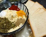 A picture of step 1 of Club cheese chilla sandwich.