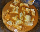 A picture of step 6 of Paneer pasanda for vrat.