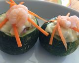 Foto del paso 5 de la receta: Zucchini relleno con camarones
