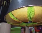 Foto langkah ke 7 dari resep Ciffon Cake Pandan Menul Lembut tanpa pengembang.