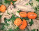 A picture of step 8 of Chicken Carrots and Clavaria Mushrooms Soup.